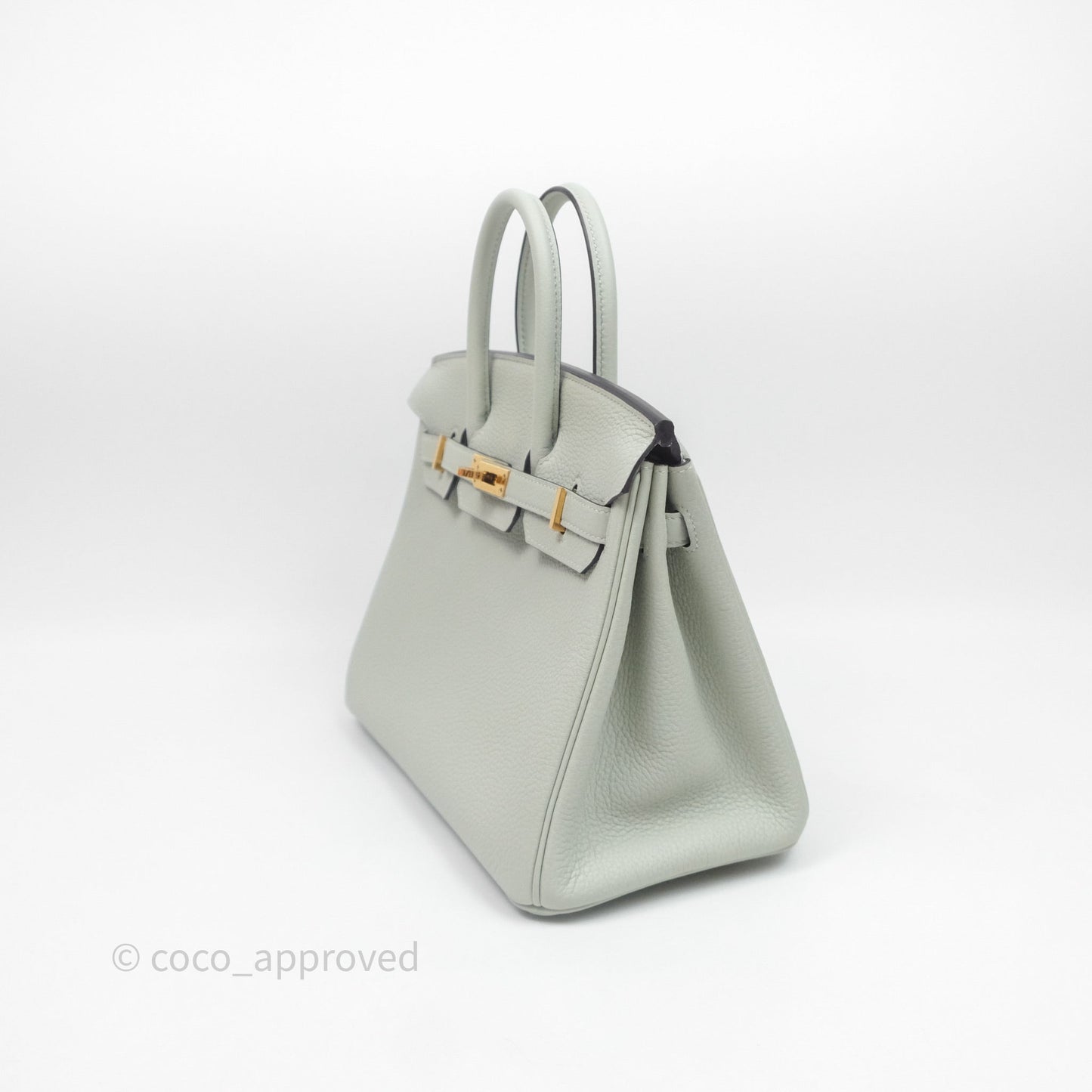 Hermes Birkin 25 Gris Neve 0W Togo Gold Hardware