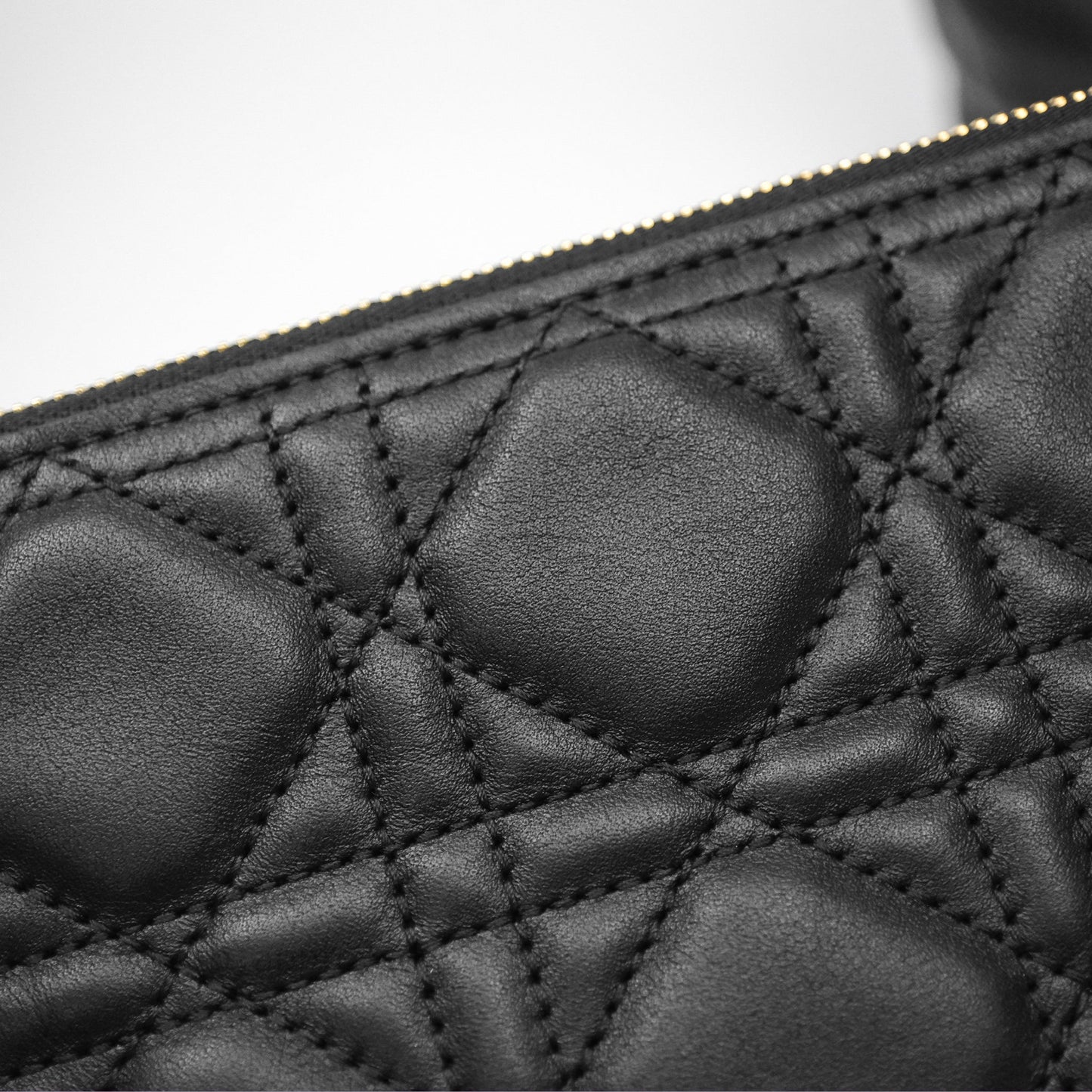Christian Dior Medium Dior Toujours Bag Black Macrocannage Calfskin