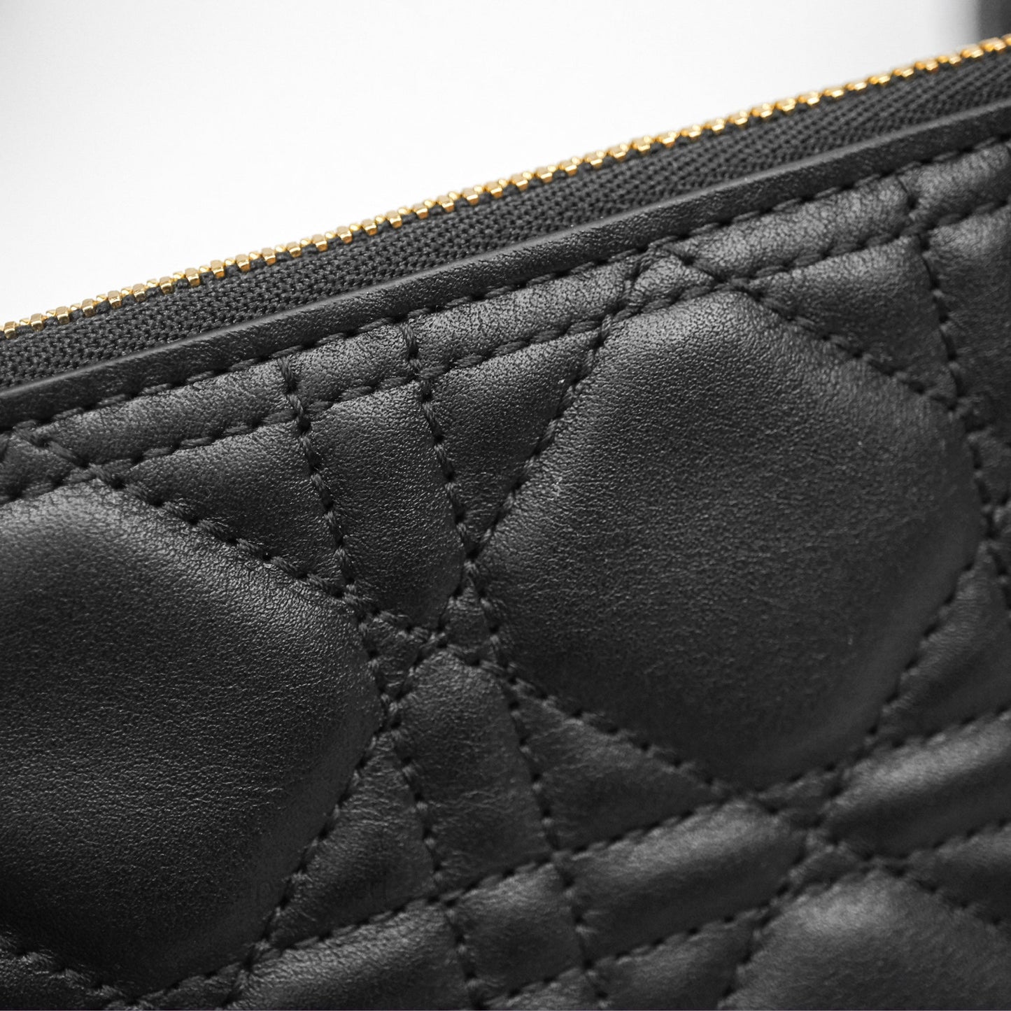 Christian Dior Medium Dior Toujours Bag Black Macrocannage Calfskin