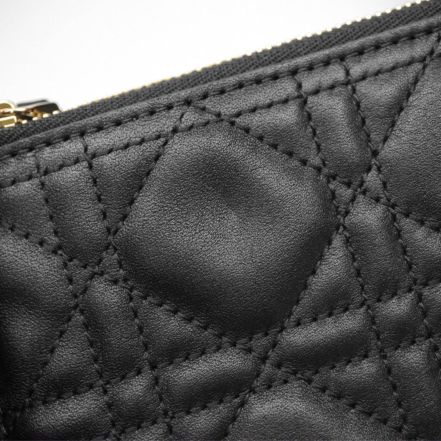 Christian Dior Medium Dior Toujours Bag Black Macrocannage Calfskin