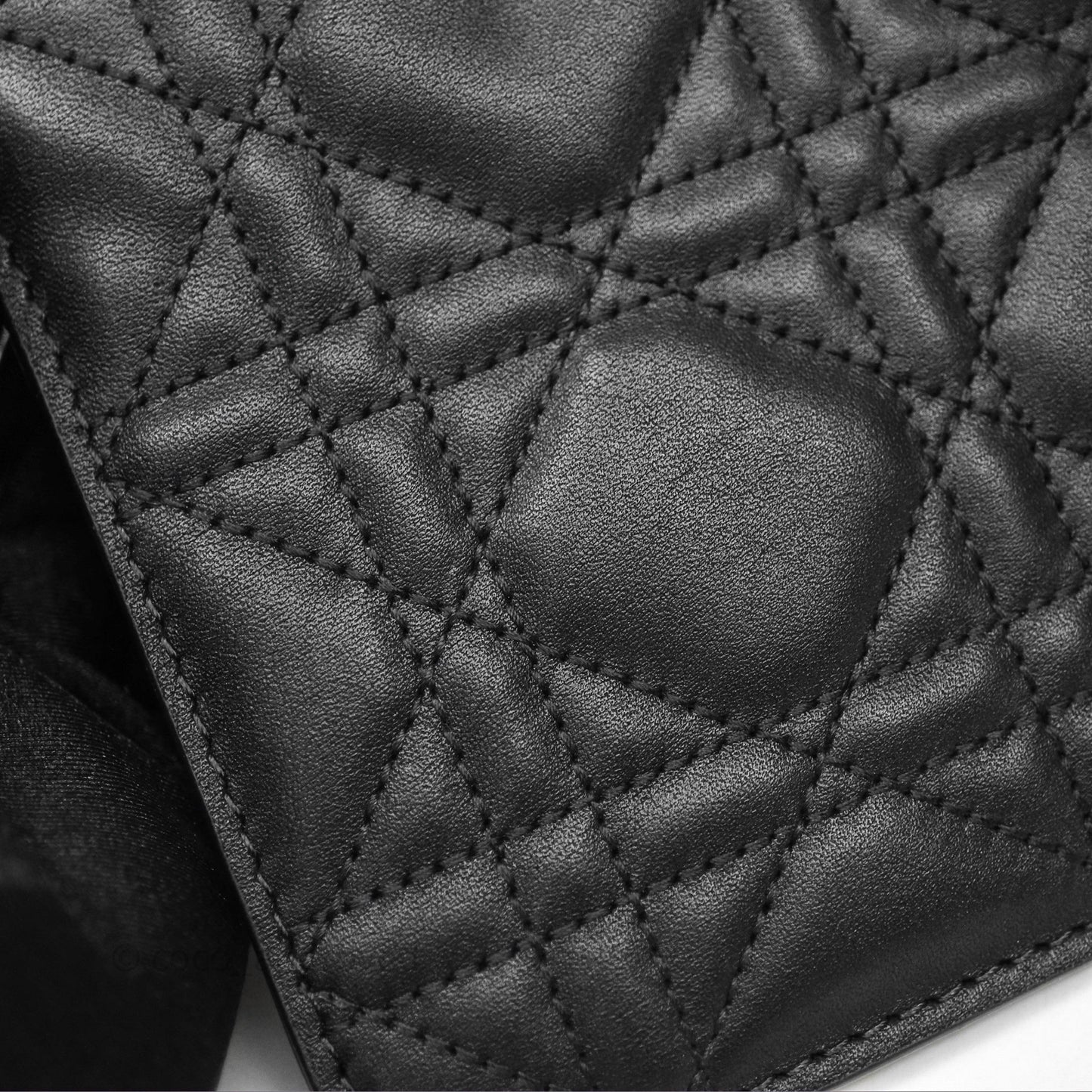 Christian Dior Medium Dior Toujours Bag Black Macrocannage Calfskin