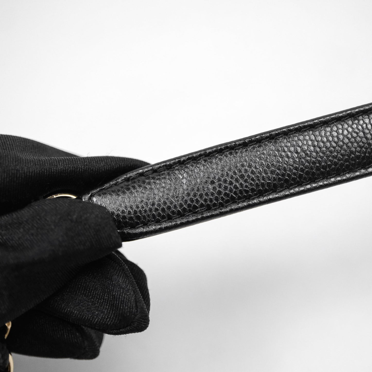 Chanel Camera Bag With Detachable Pouch Black Caviar Gold Hardware