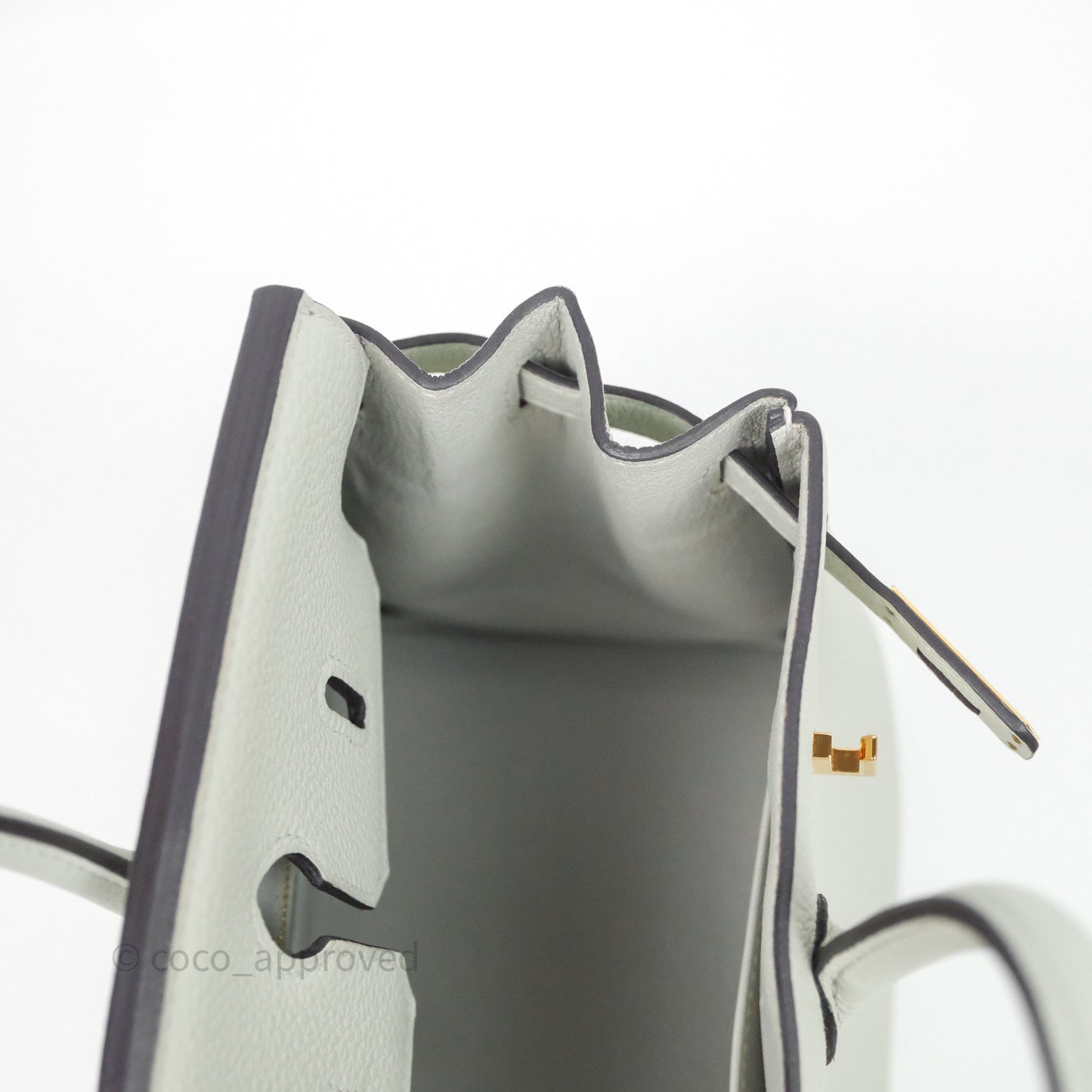 Hermes Birkin 25 Gris Neve 0W Togo Gold Hardware