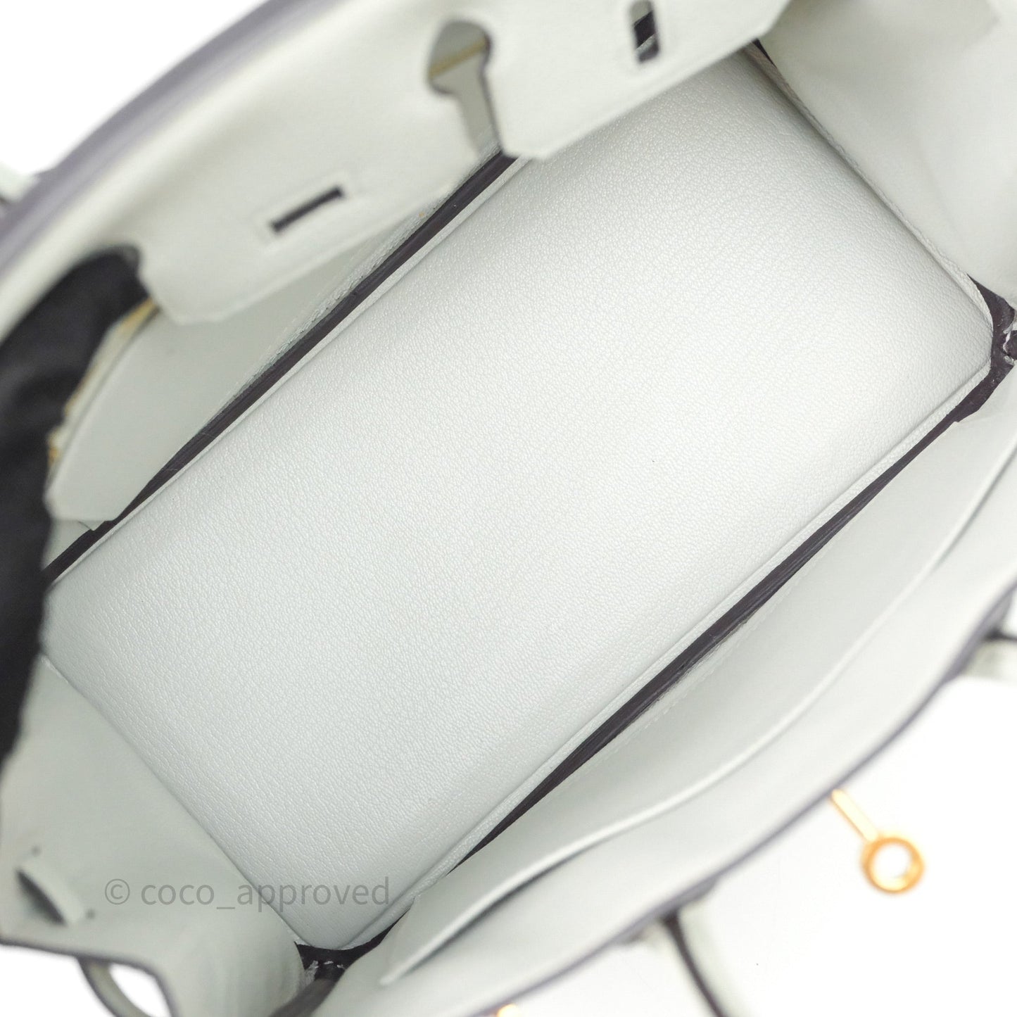 Hermes Birkin 25 Gris Neve 0W Togo Gold Hardware