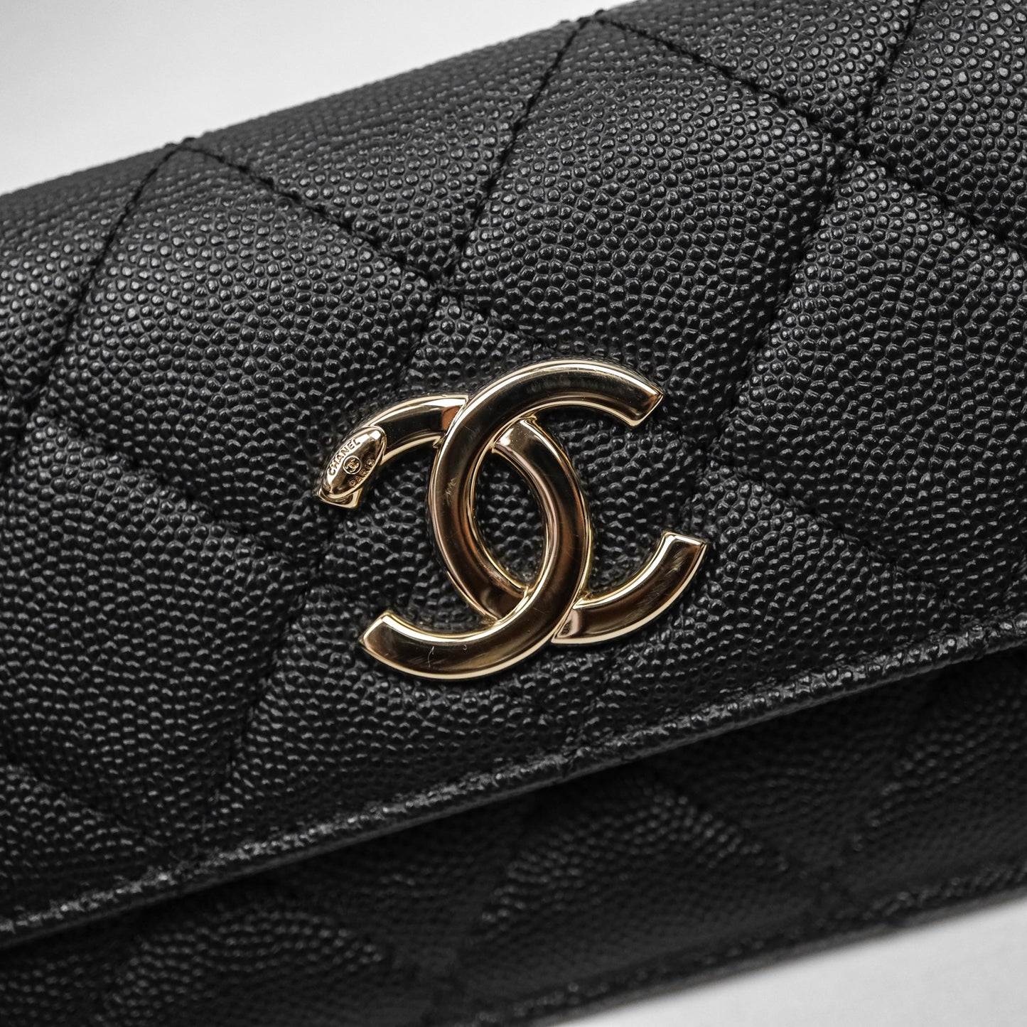 Chanel Camera Bag With Detachable Pouch Black Caviar Gold Hardware