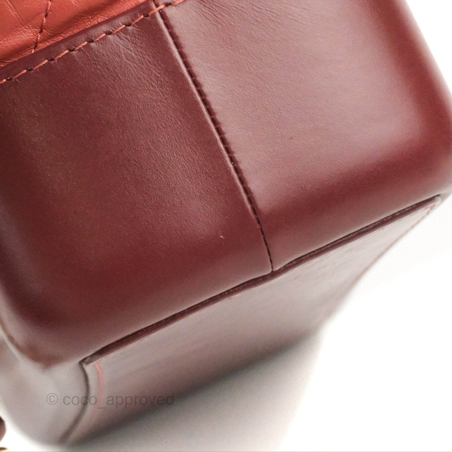 Chanel Small Gabrielle Backpack Red Aged Calfskin