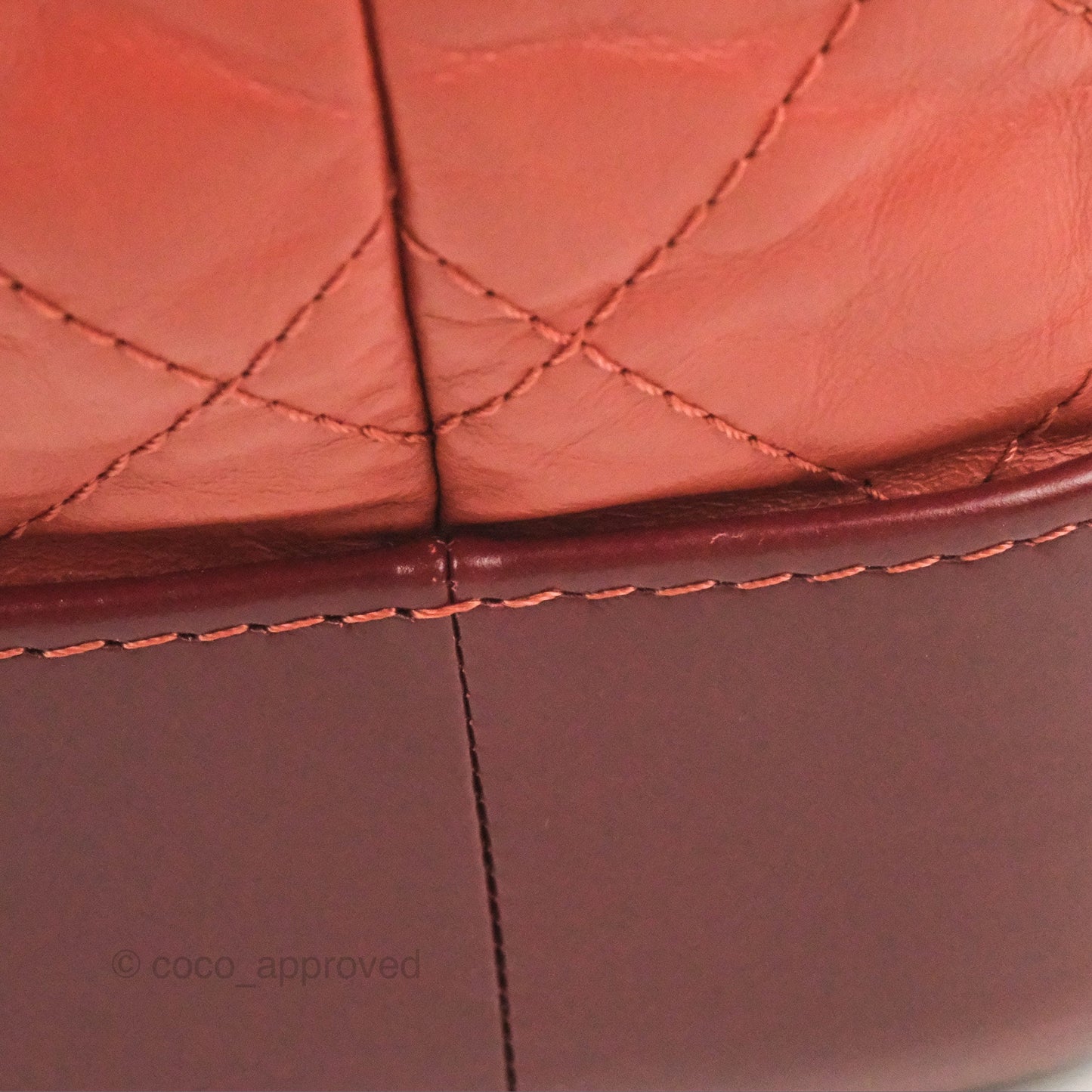 Chanel Small Gabrielle Backpack Red Aged Calfskin