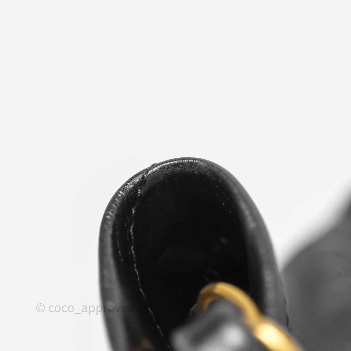 Chanel 22 Small Black Shiny Crumpled Calfskin Aged Gold Hardware