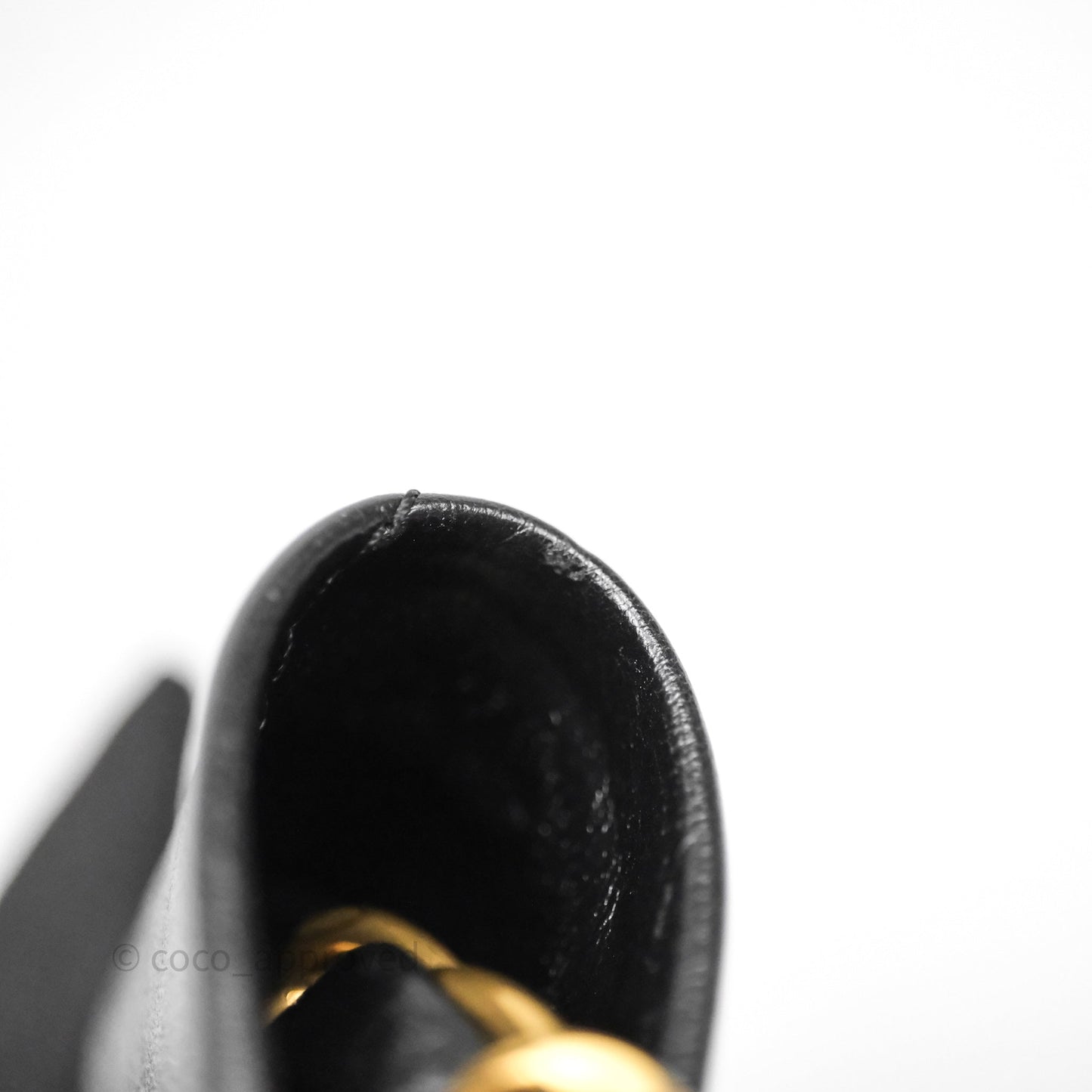 Chanel 22 Small Black Shiny Crumpled Calfskin Aged Gold Hardware