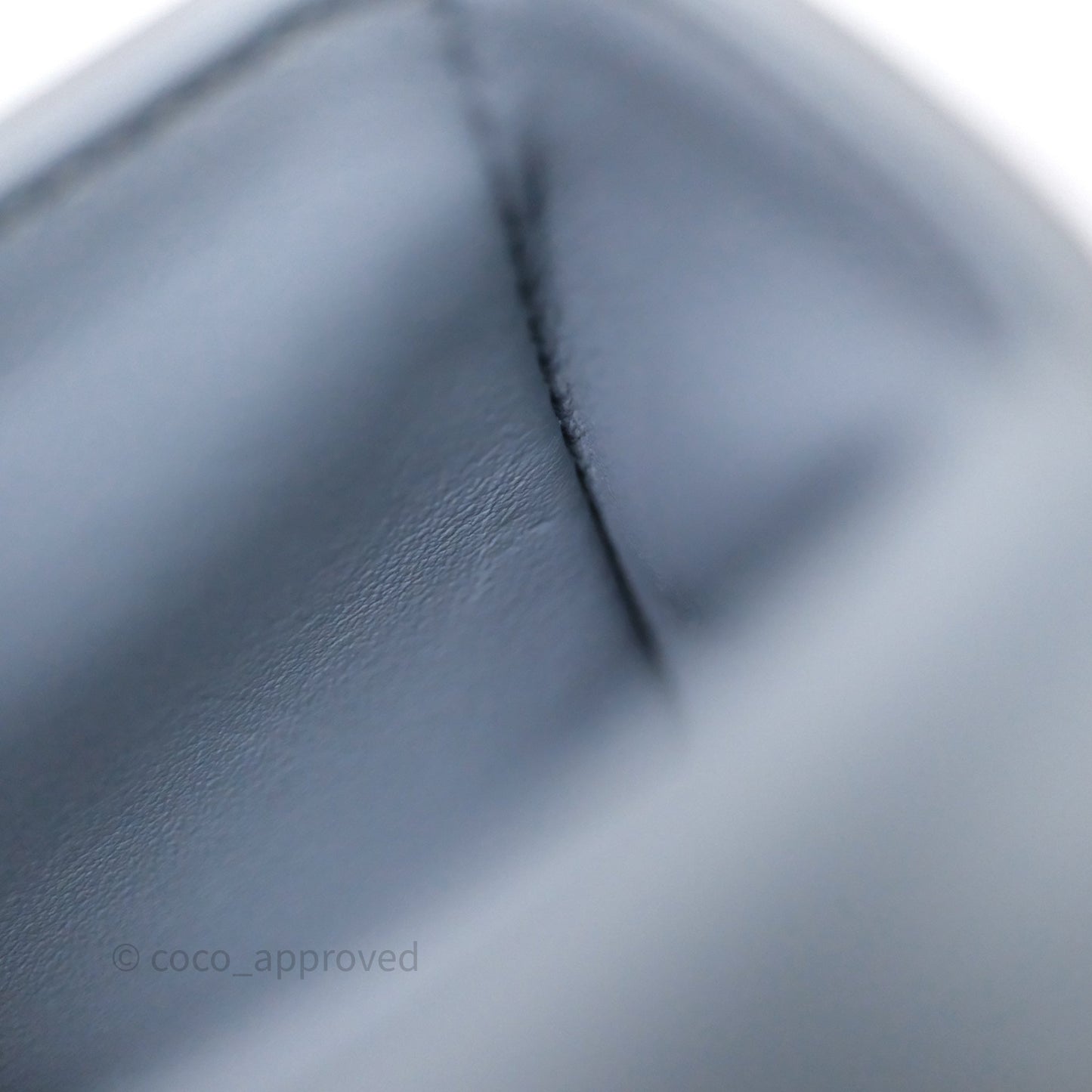 Celine Mini Triomphe Shiny Calfskin Blue Grey