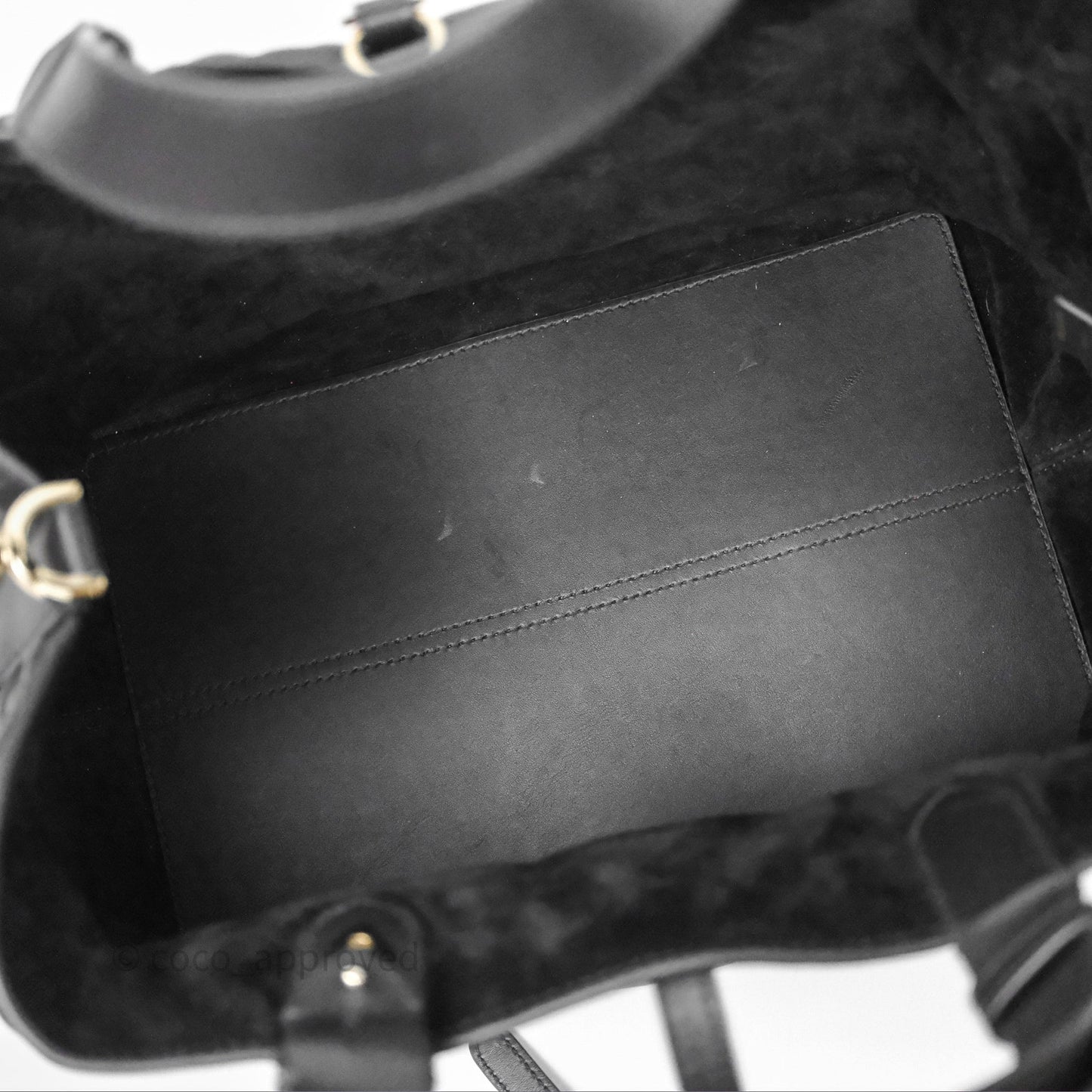 Christian Dior Medium Dior Toujours Bag Black Macrocannage Calfskin