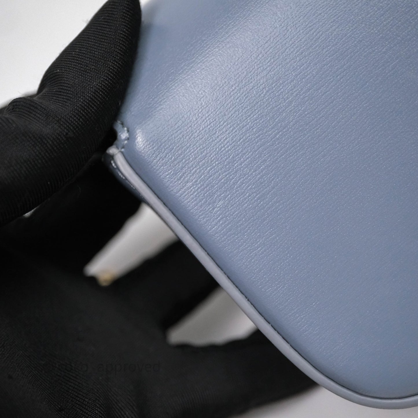 Celine Mini Triomphe Shiny Calfskin Blue Grey