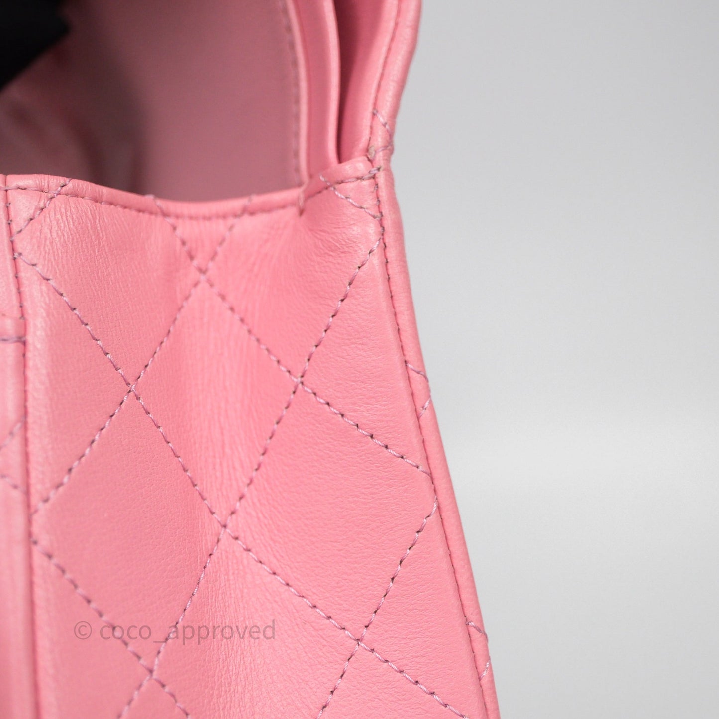 Chanel Small Classic Quilted Flap Pink Lambskin Aged Gold Hardware