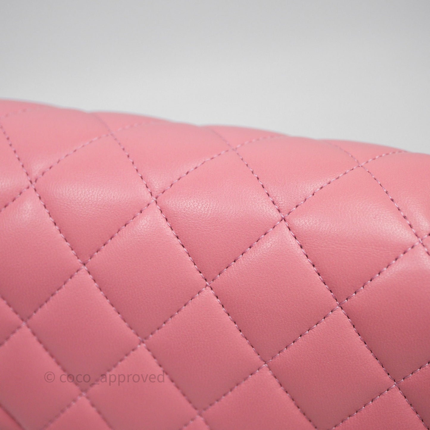 Chanel Small Classic Quilted Flap Pink Lambskin Aged Gold Hardware