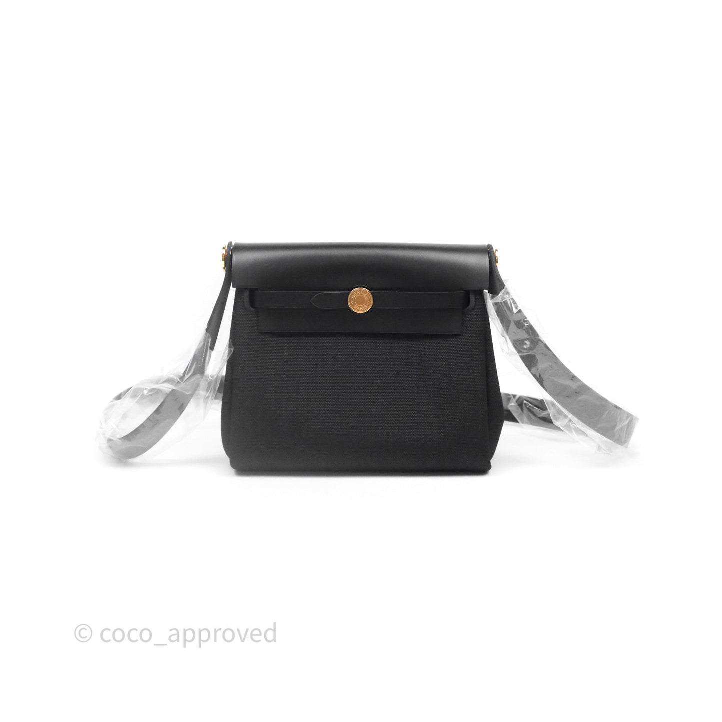 Hermès Herbag Zip 20 Mini Black Noir 89 Gold Hardware
