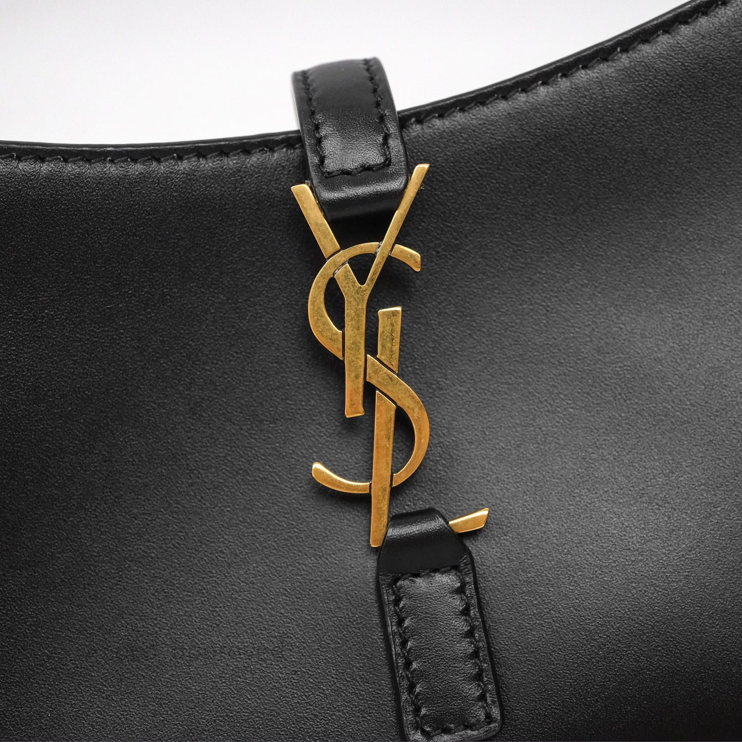 Saint Laurent ‘Le 5 a 7’ Mini Hobo Bag Black Smooth Calfskin