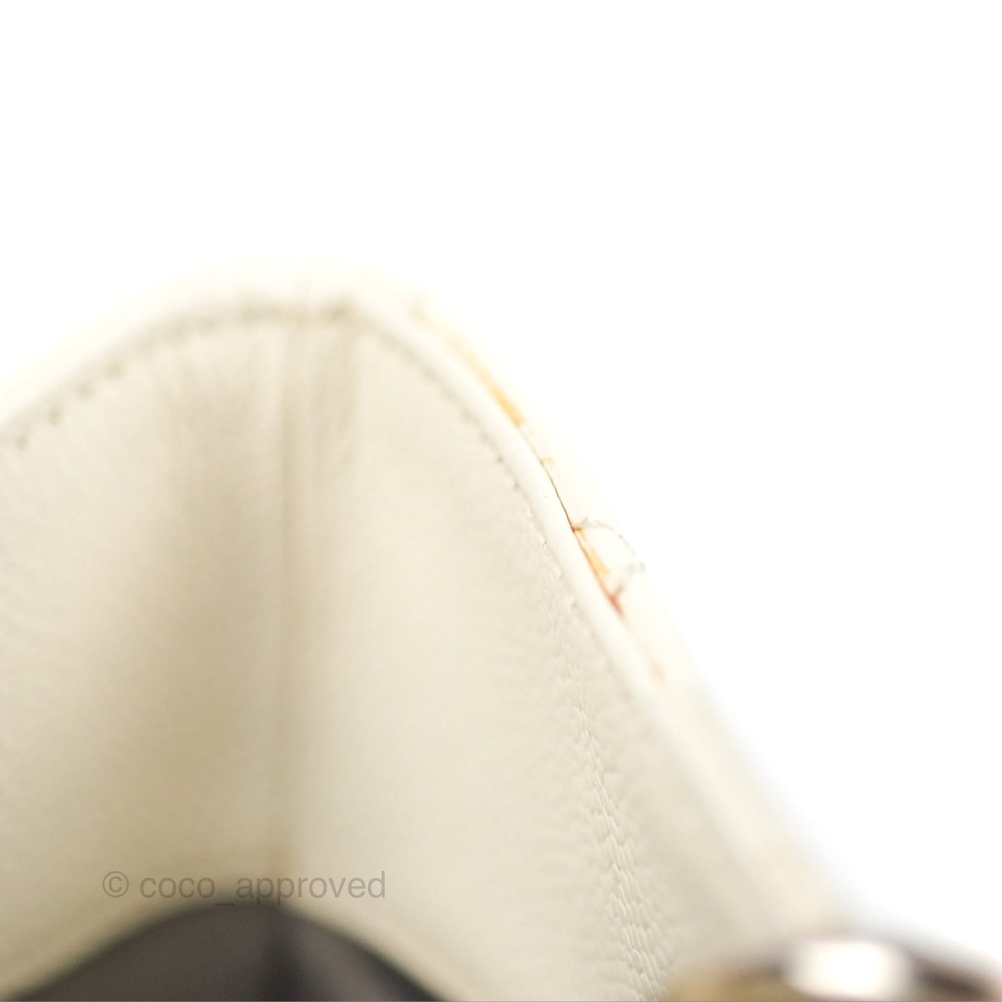 Chanel GST White Caviar Silver Hardware
