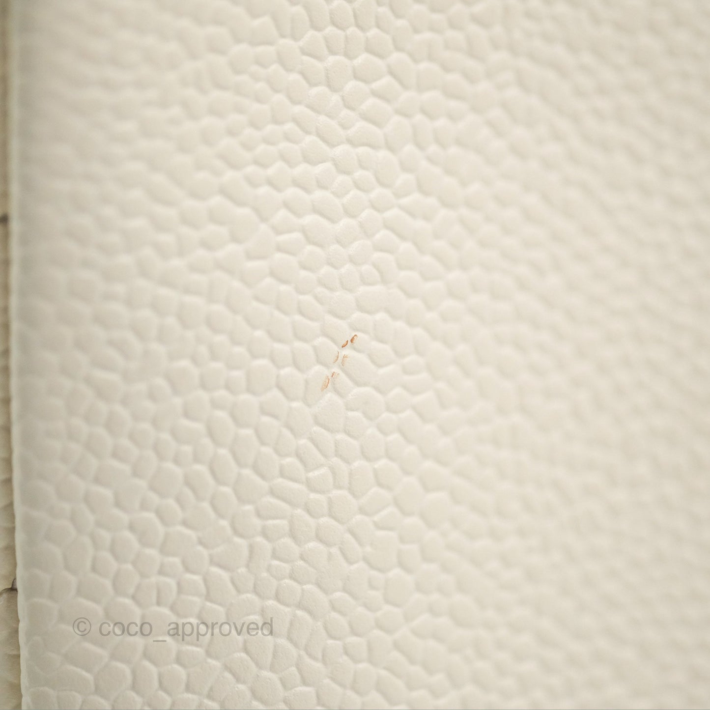 Chanel GST White Caviar Silver Hardware