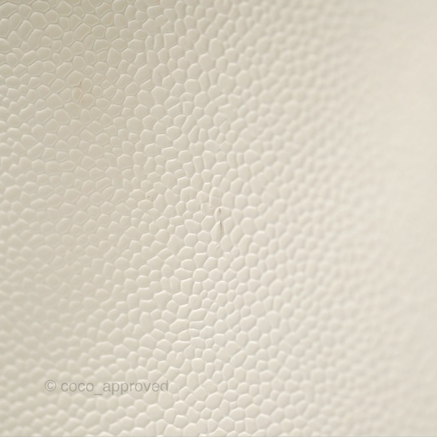 Chanel GST White Caviar Silver Hardware