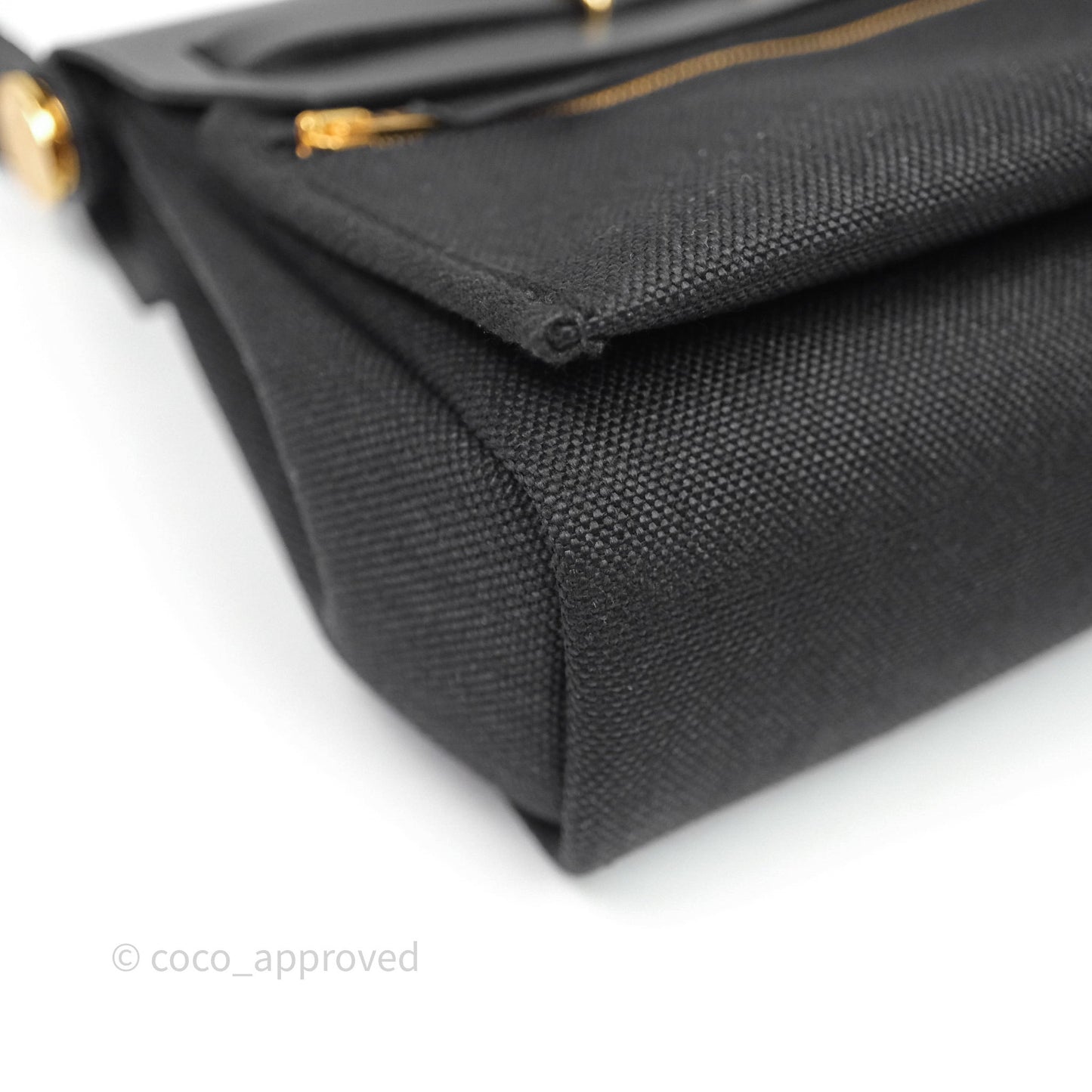 Hermès Herbag Zip 20 Mini Black Noir 89 Gold Hardware