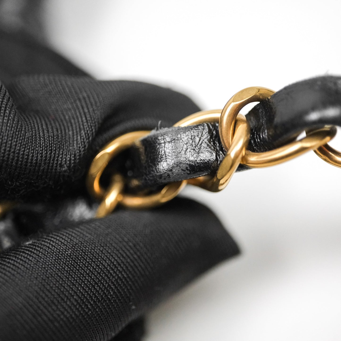 Chanel 22 Small Black Shiny Crumpled Calfskin Aged Gold Hardware