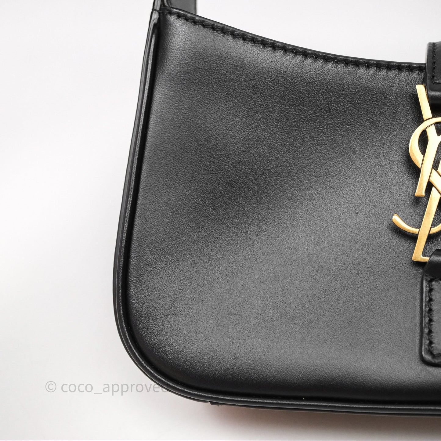 Saint Laurent ‘Le 5 a 7’ Mini Hobo Bag Black Smooth Calfskin