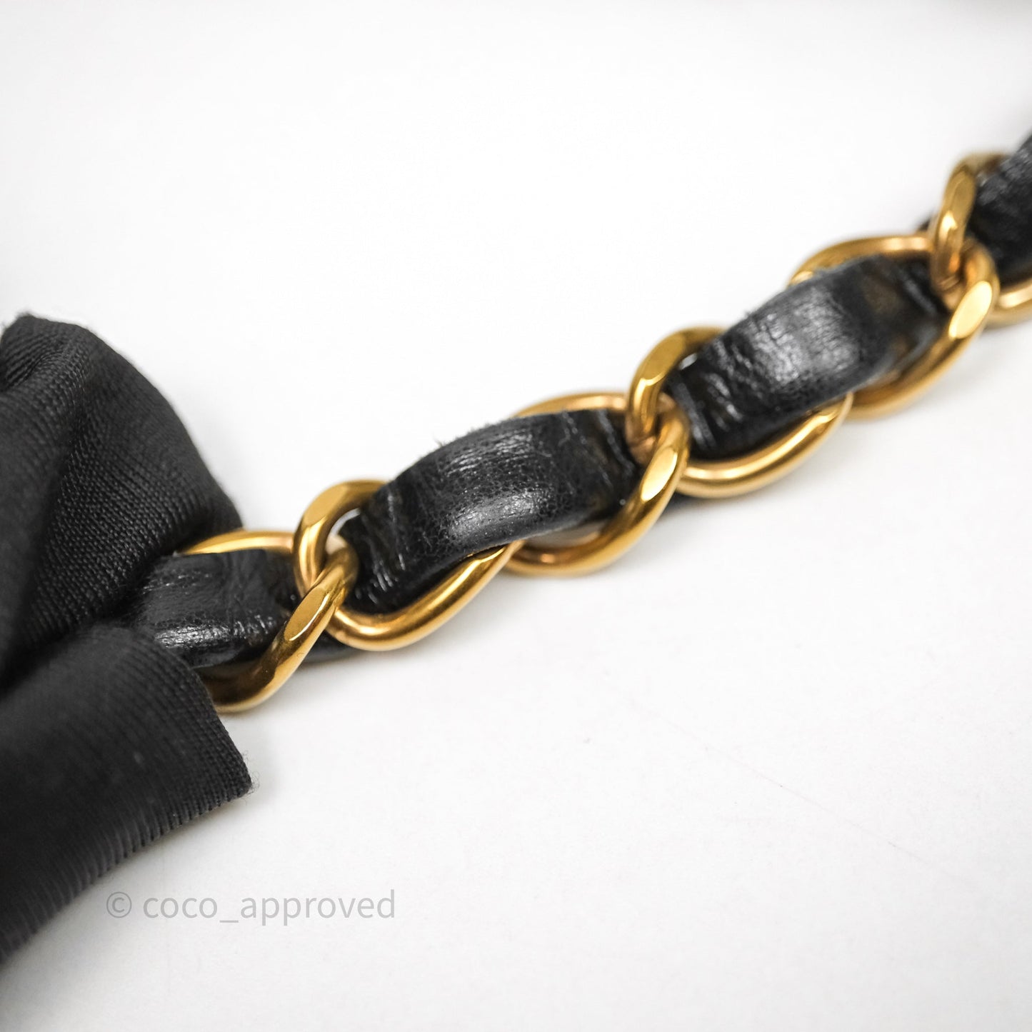 Chanel 22 Small Black Shiny Crumpled Calfskin Aged Gold Hardware