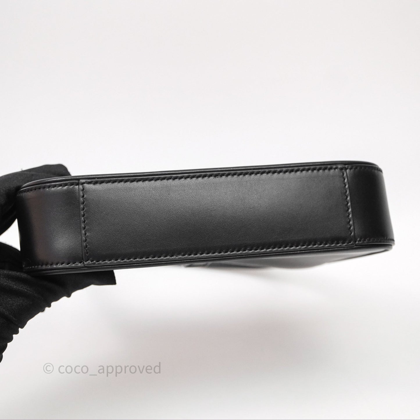 Saint Laurent ‘Le 5 a 7’ Mini Hobo Bag Black Smooth Calfskin