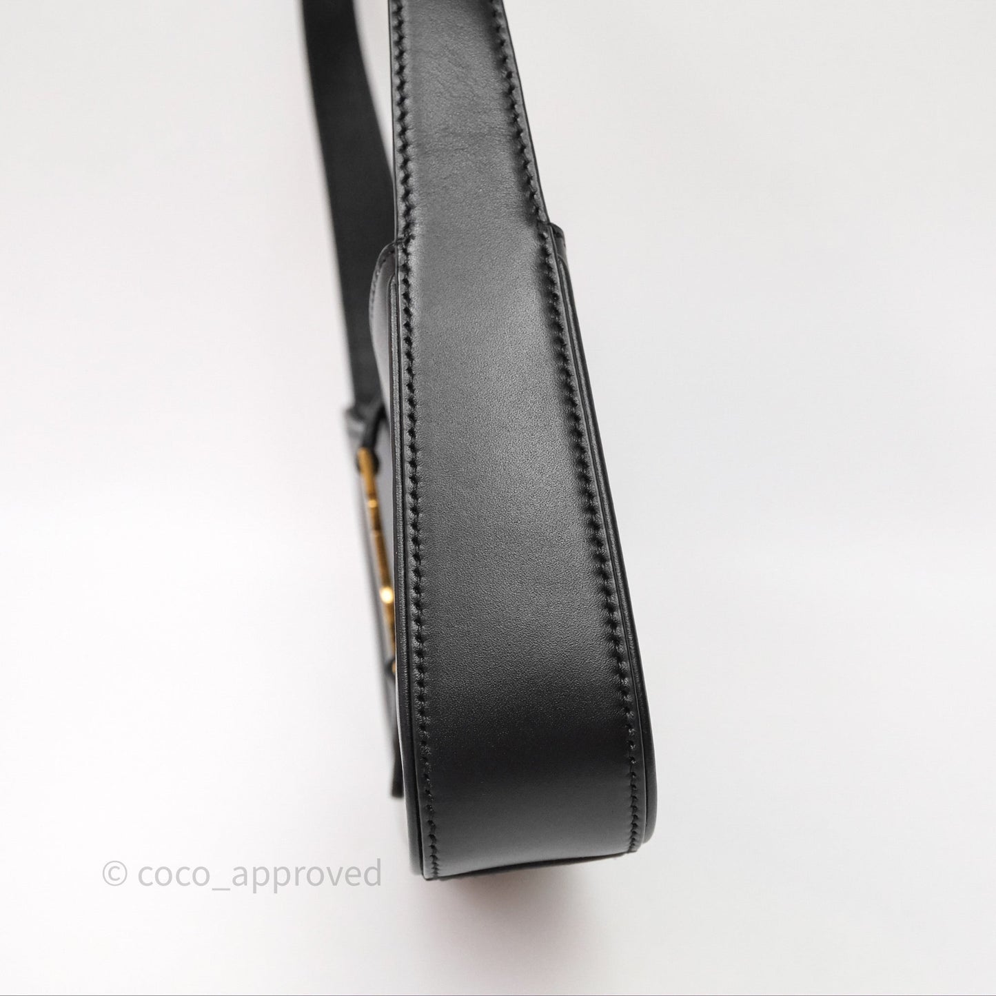 Saint Laurent ‘Le 5 a 7’ Mini Hobo Bag Black Smooth Calfskin