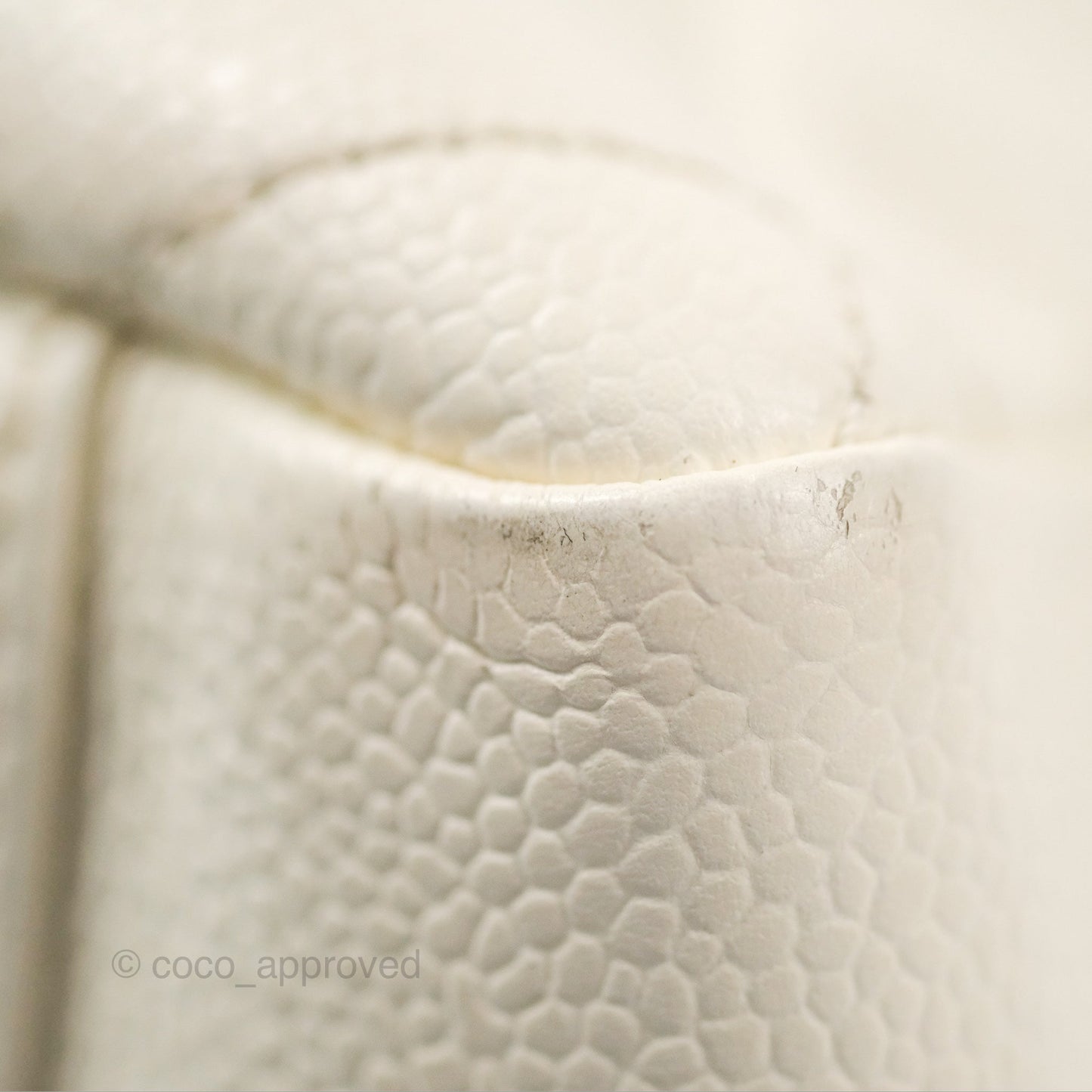 Chanel GST White Caviar Silver Hardware