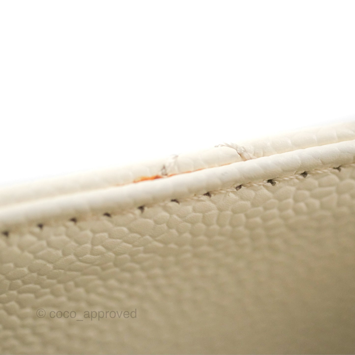 Chanel GST White Caviar Silver Hardware