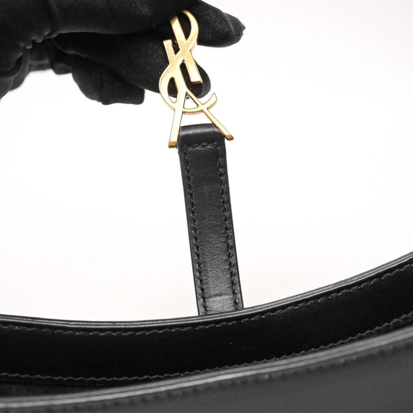 Saint Laurent ‘Le 5 a 7’ Mini Hobo Bag Black Smooth Calfskin