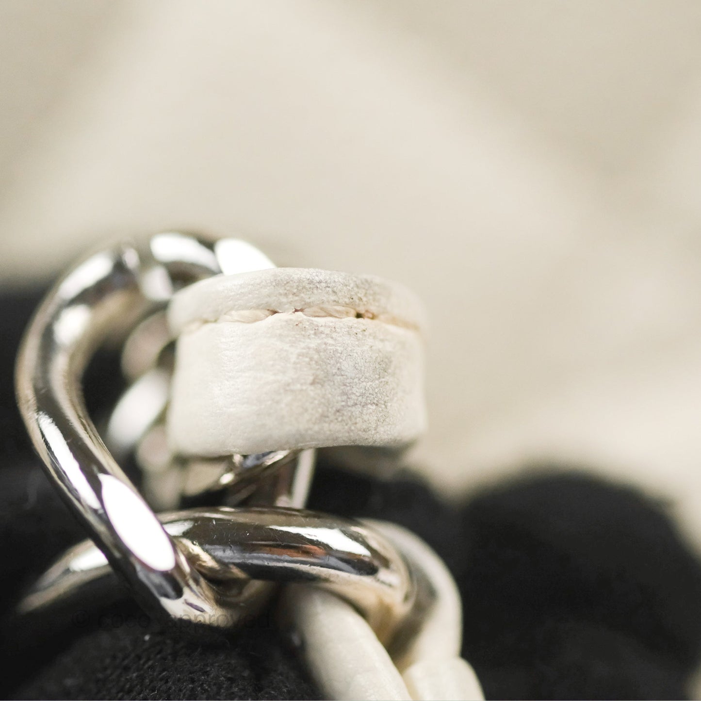 Chanel GST White Caviar Silver Hardware