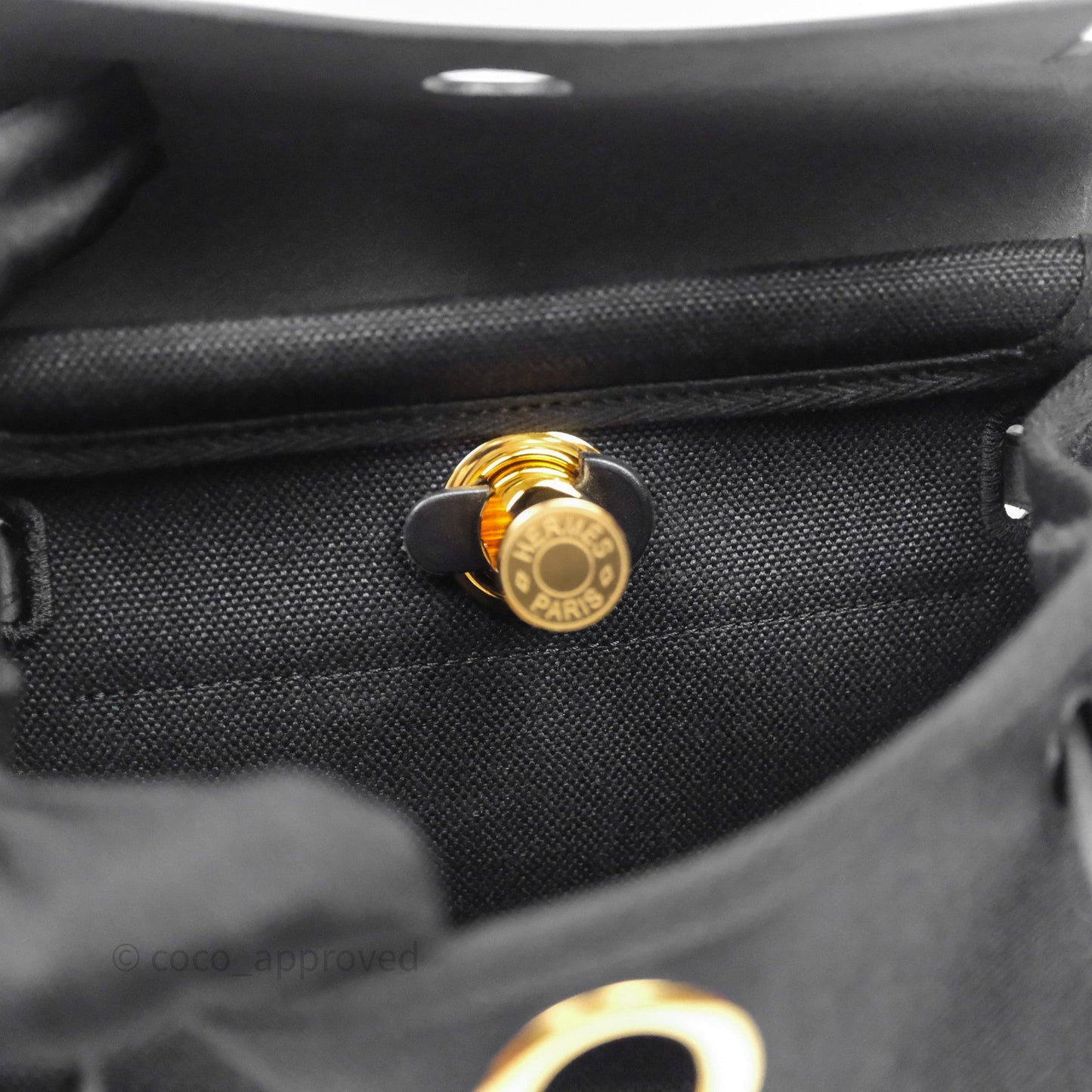 Hermès Herbag Zip 20 Mini Black Noir 89 Gold Hardware