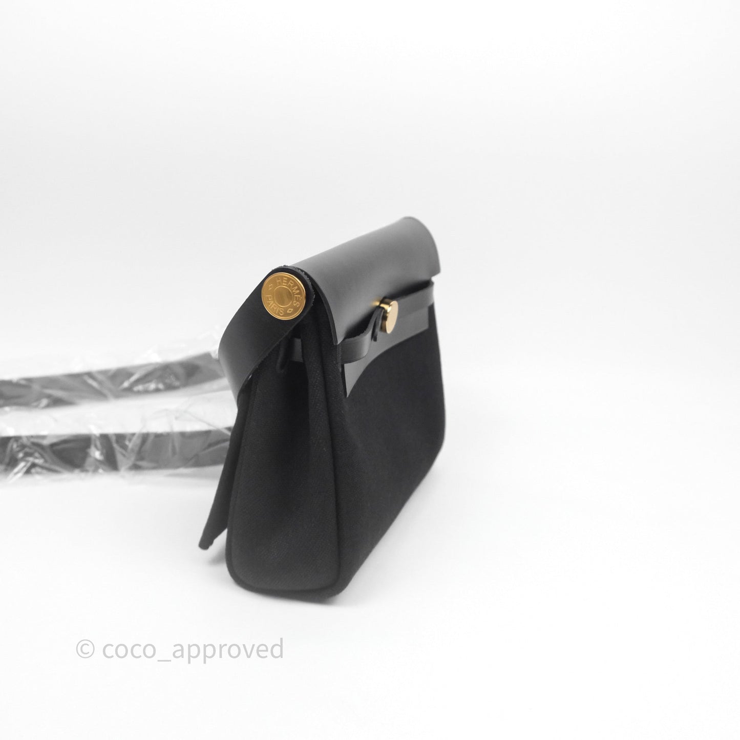 Hermès Herbag Zip 20 Mini Black Noir 89 Gold Hardware