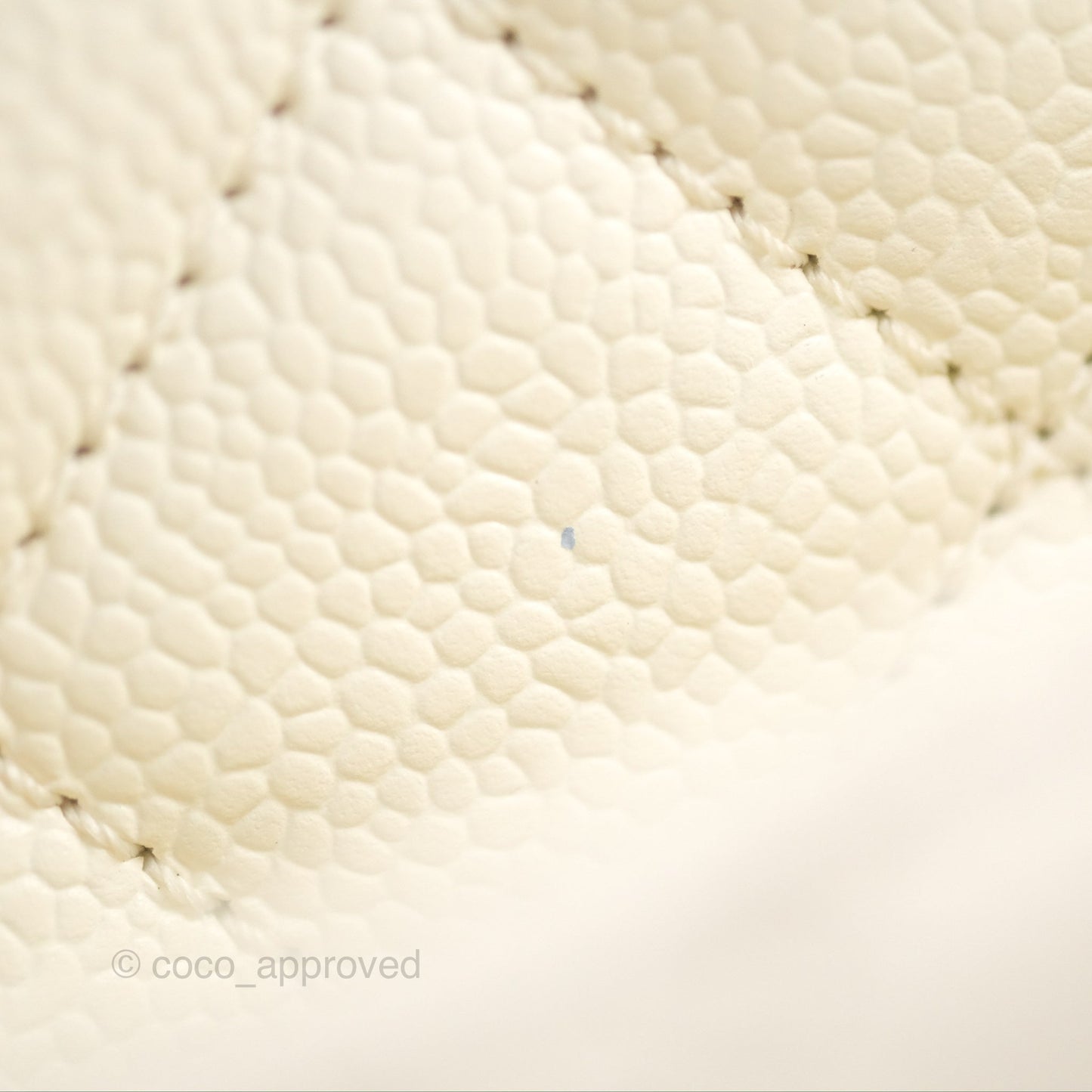 Chanel GST White Caviar Silver Hardware
