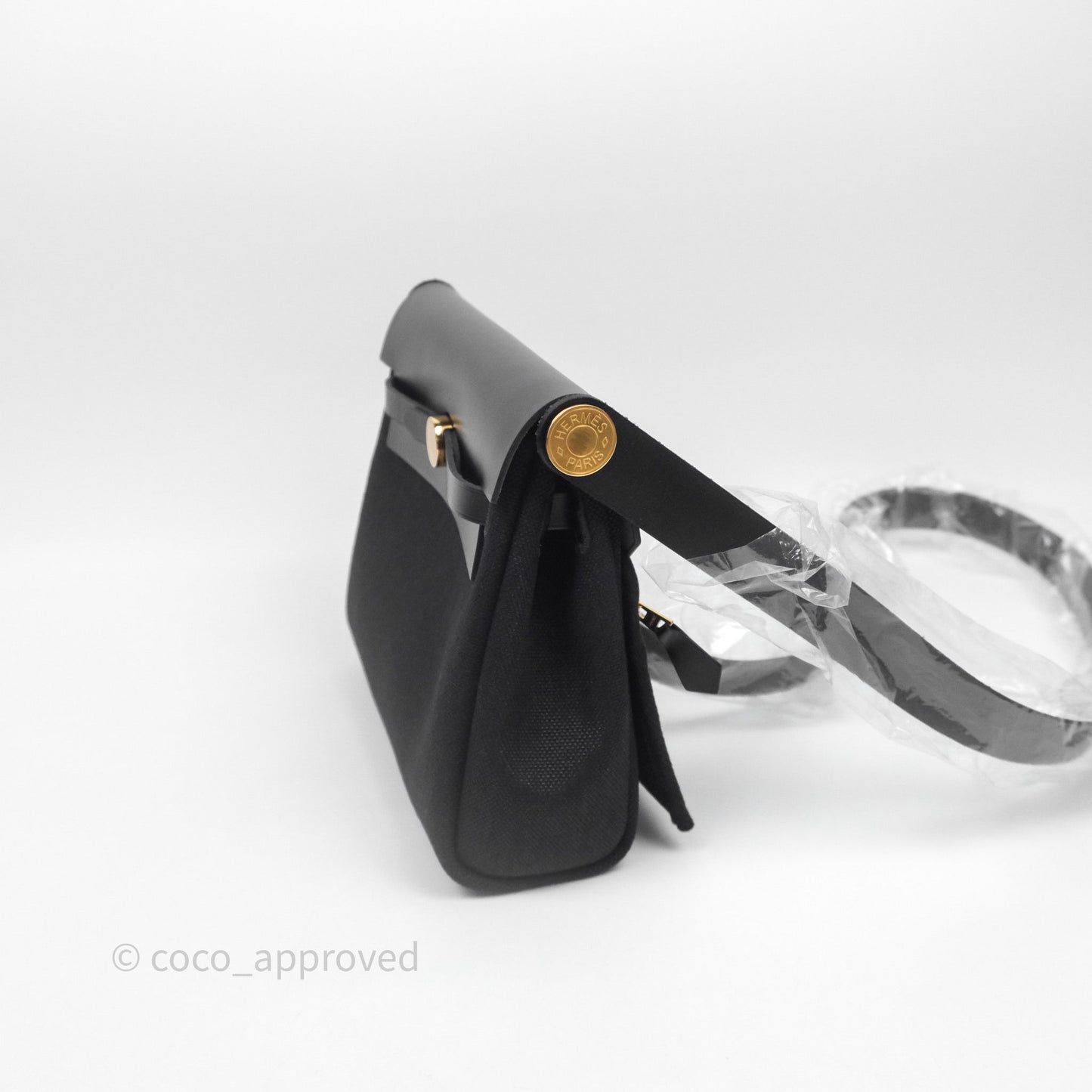 Hermès Herbag Zip 20 Mini Black Noir 89 Gold Hardware