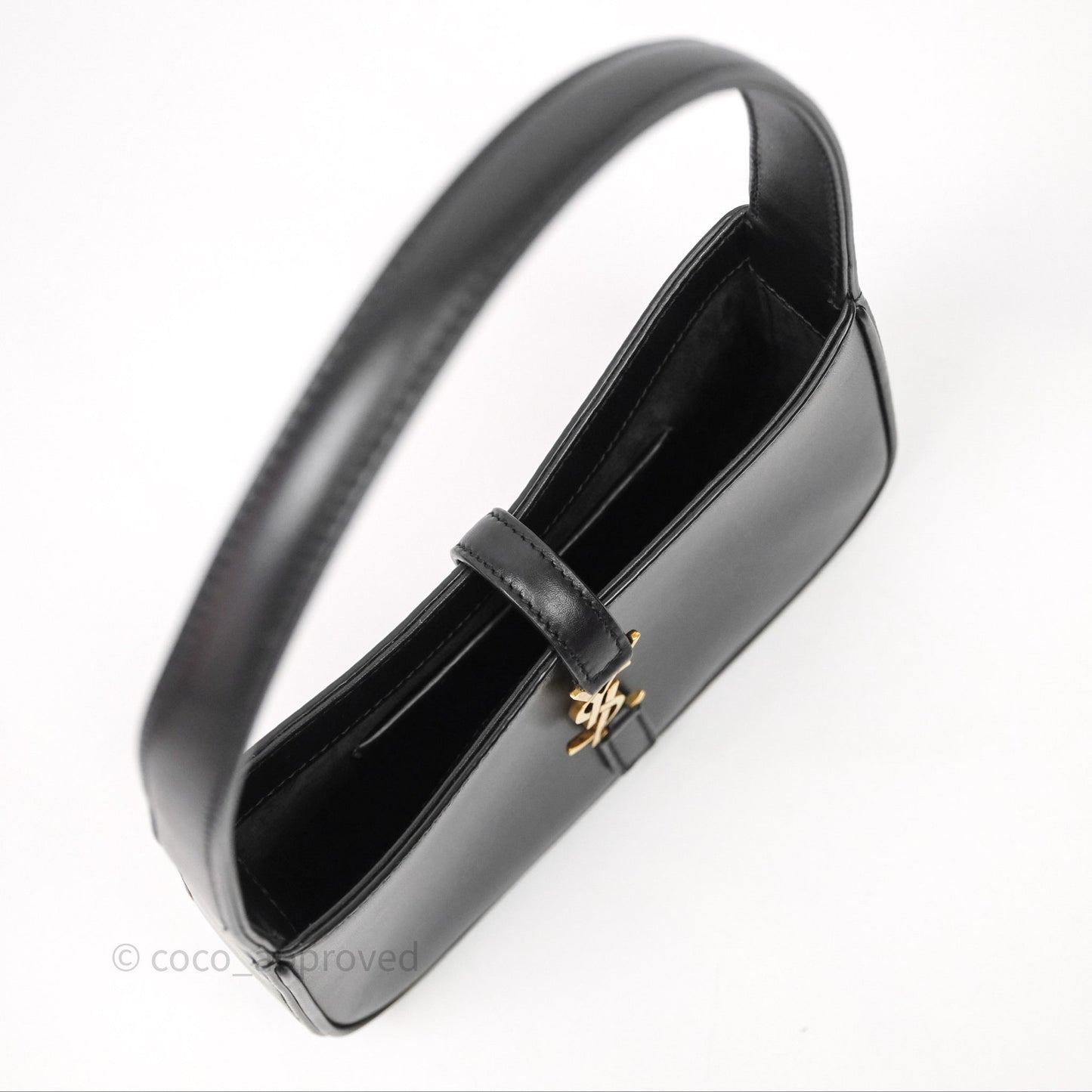 Saint Laurent ‘Le 5 a 7’ Mini Hobo Bag Black Smooth Calfskin