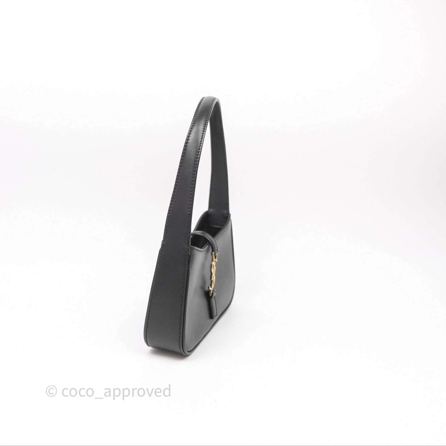 Saint Laurent ‘Le 5 a 7’ Mini Hobo Bag Black Smooth Calfskin