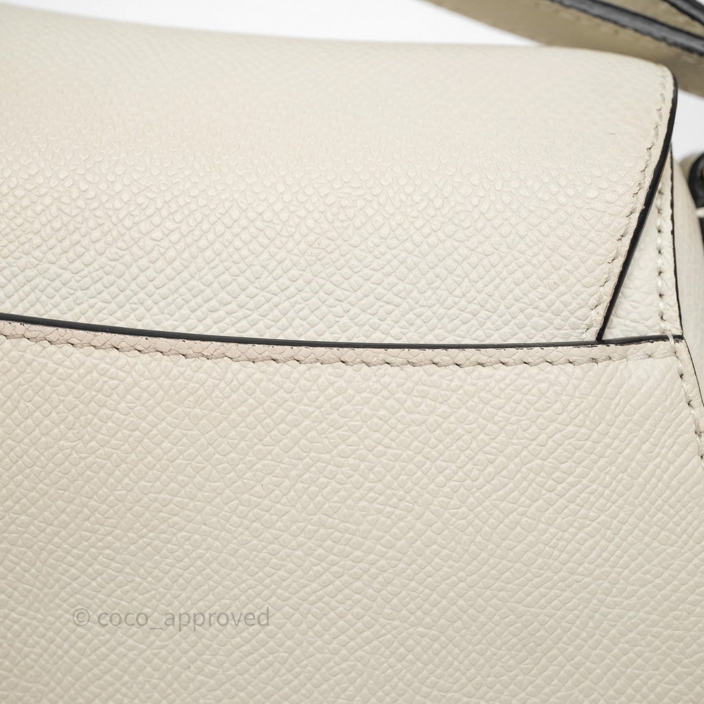 Christian Dior Mini Saddle Bag White Grained Calfskin Gold Hardware