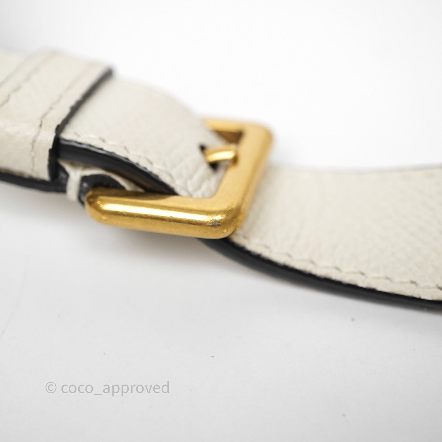 Christian Dior Mini Saddle Bag White Grained Calfskin Gold Hardware