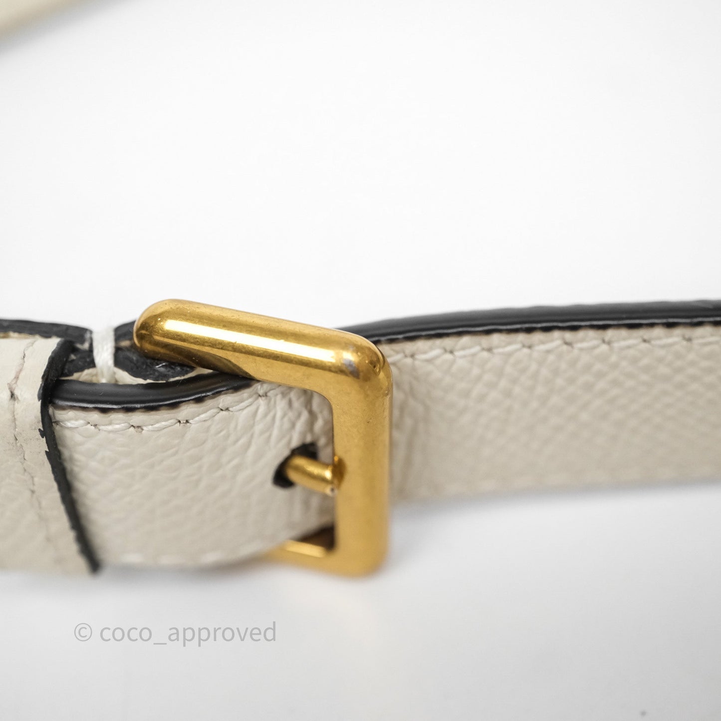 Christian Dior Mini Saddle Bag White Grained Calfskin Gold Hardware