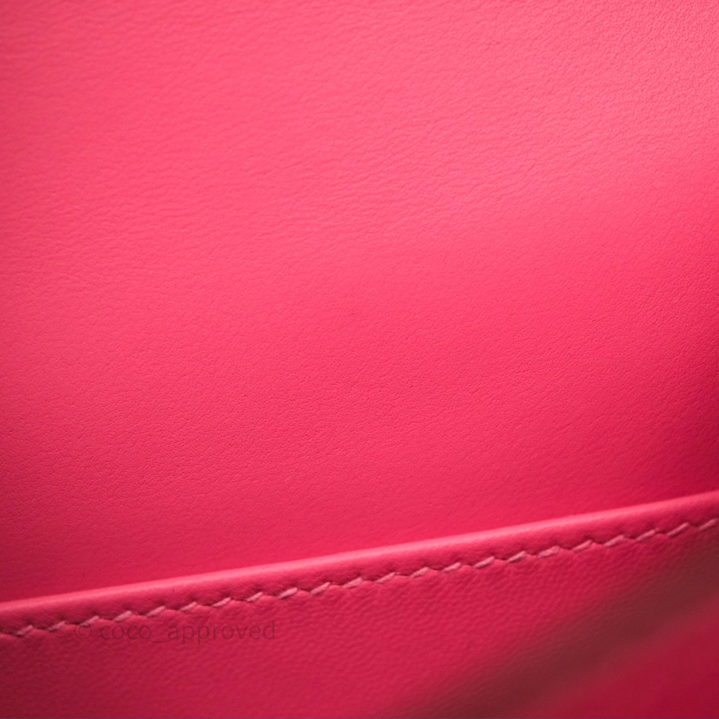 Hermès Mini Constance 18cm Rose Azalee 8W Palladium Hardware