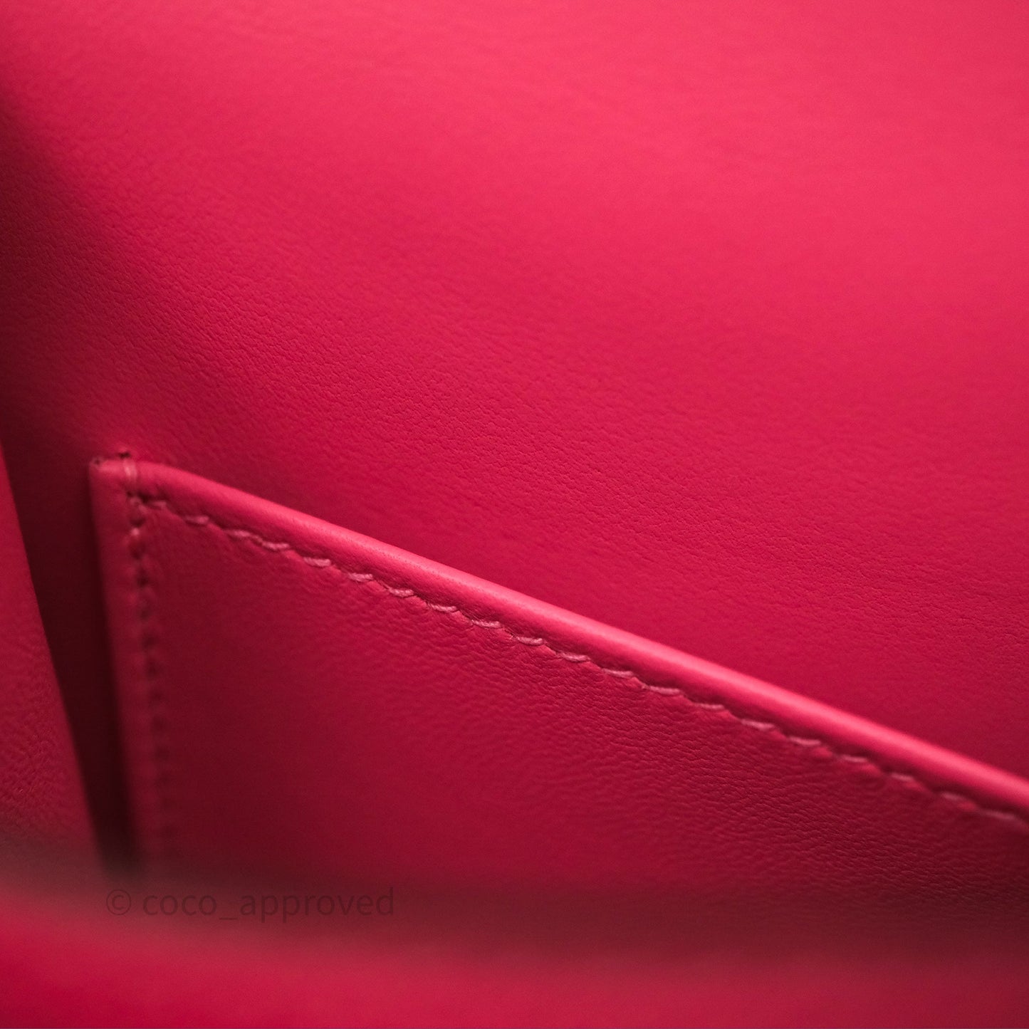 Hermès Mini Constance 18cm Rose Azalee 8W Palladium Hardware