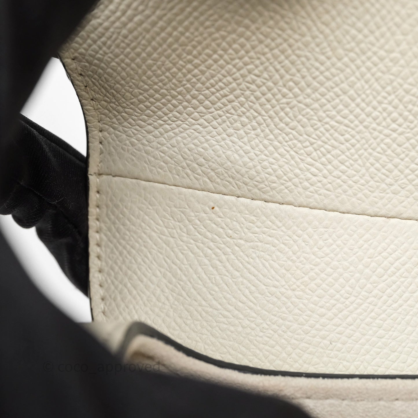 Christian Dior Mini Saddle Bag White Grained Calfskin Gold Hardware