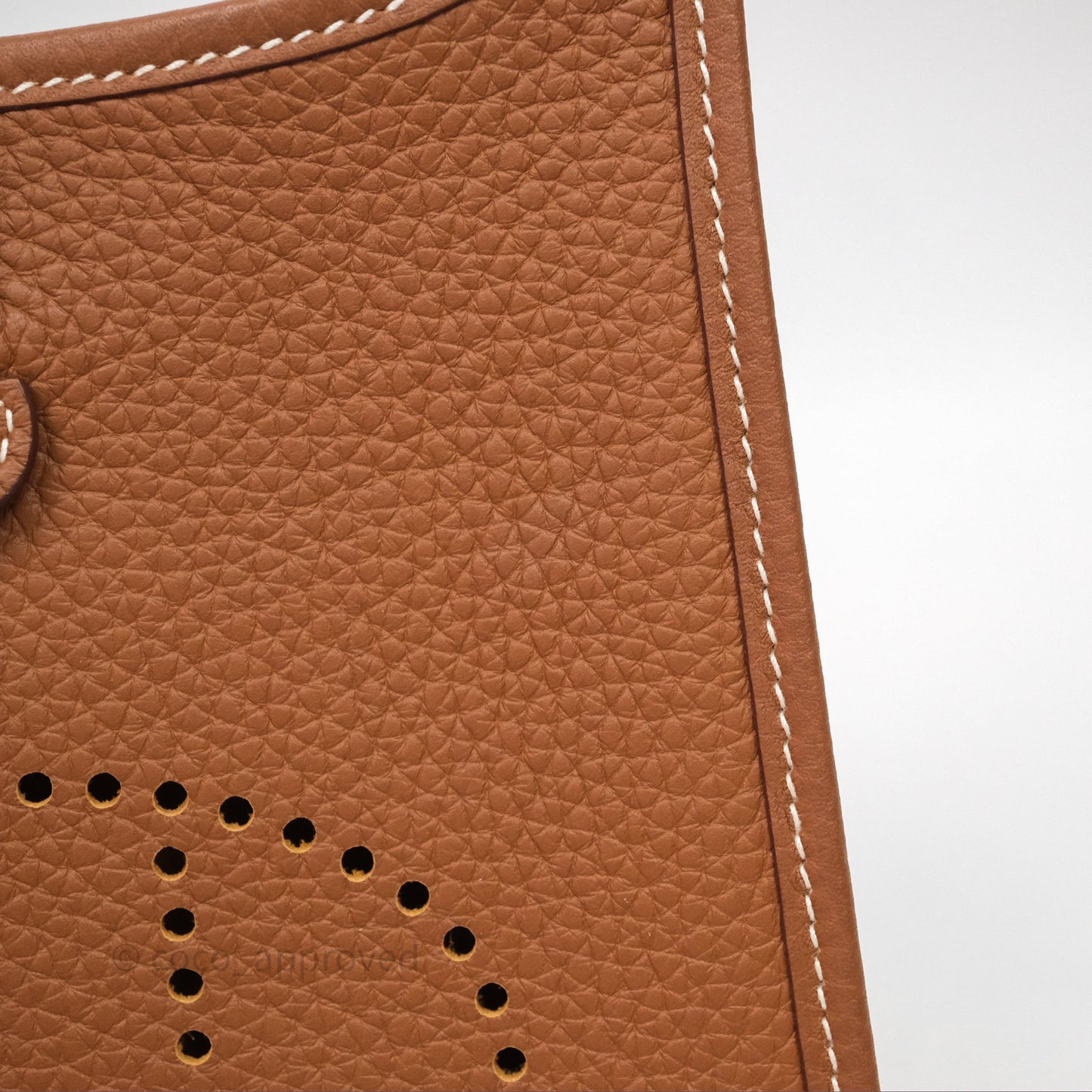 Hermès Mini Evelyne 16 Gold 37 Clemence Palladium Hardware