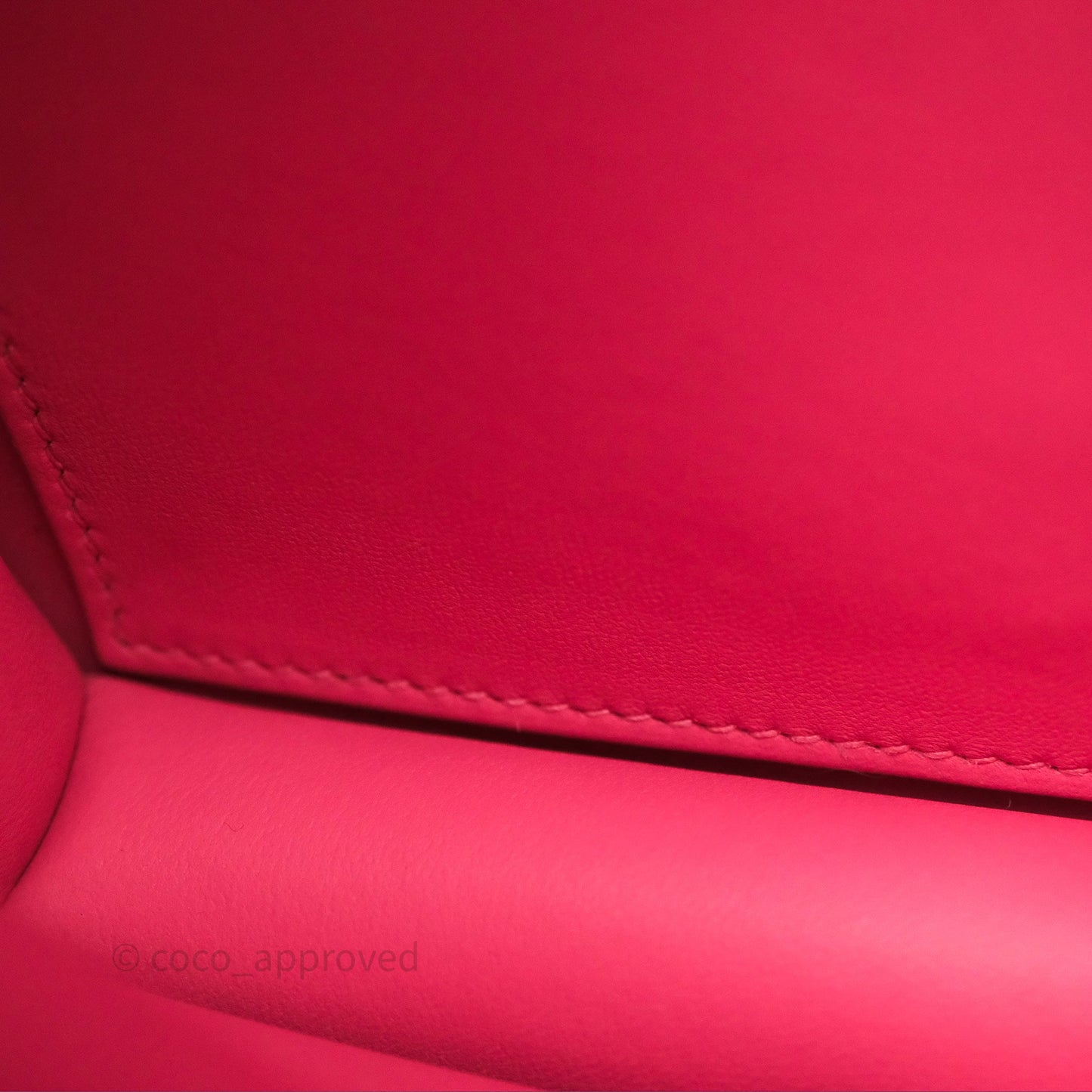 Hermès Mini Constance 18cm Rose Azalee 8W Palladium Hardware