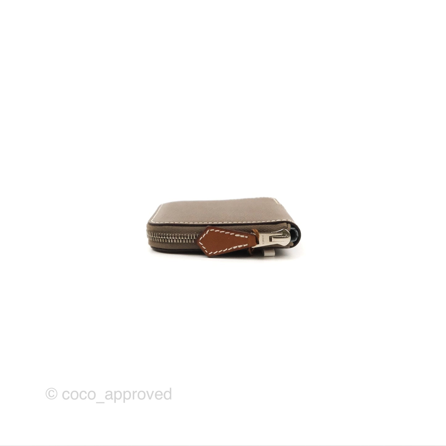 Hermès Silk'In Change Purse Etoupe Epsom