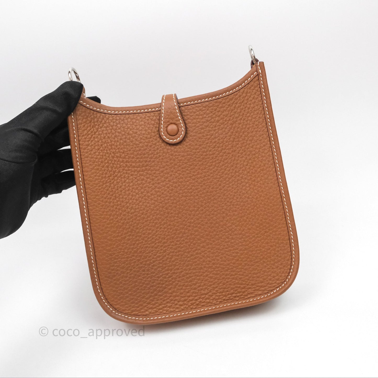 Hermès Mini Evelyne 16 Gold 37 Clemence Palladium Hardware