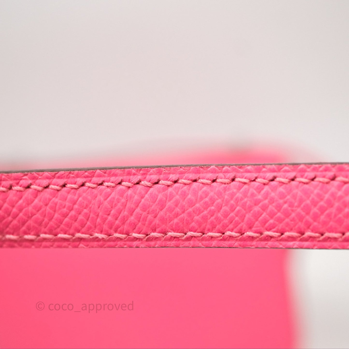 Hermès Mini Constance 18cm Rose Azalee 8W Palladium Hardware